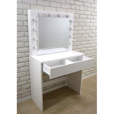 ALDOTRADE Toaletný kozmetický stolík Linda 80x40x140cm so zrkadlom