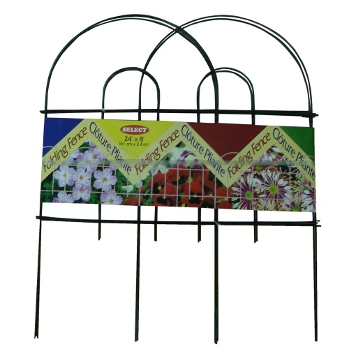 ALDOTRADE Záhradný plôtik 60x300 cm (7 ks) zelený
