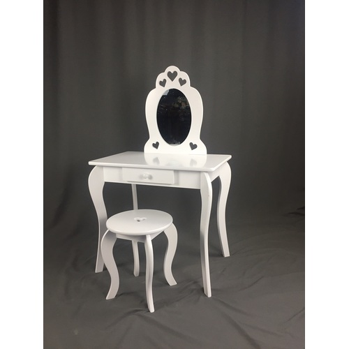 ALDOTRADE Detský kozmetický stolík Elza 65x40x107cm s taburetom