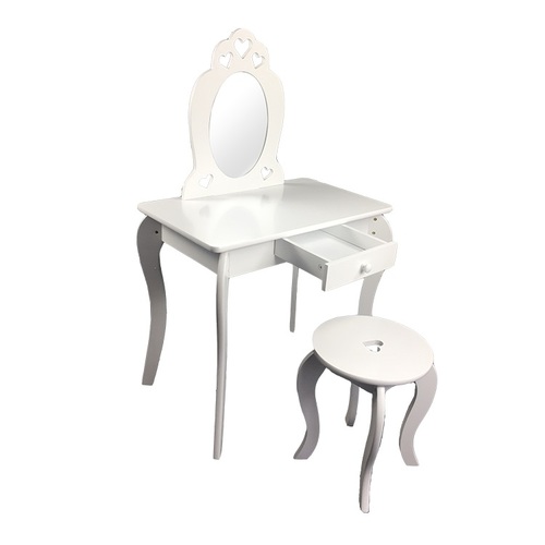 ALDOTRADE Detský kozmetický stolík Elza 65x40x107cm s taburetom