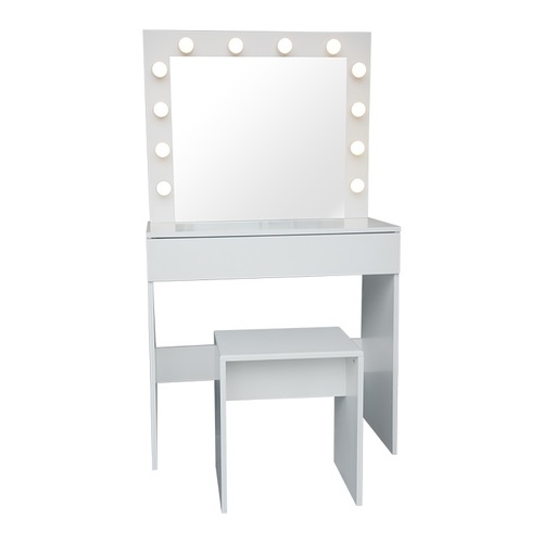 ALDOTRADE Toaletní kozmetický stolík Kamila s taburetom 80x40x140cm