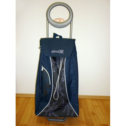 ALDOTRADE Nákupní taška na kolieskach MARKET QUEEN modrá